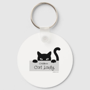 Porte-clés Femme Chat Sans Enfant Pour Chat Maman Femme Femme