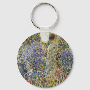 Porte-clés Femme dans un jardin de Frederick Frieseke, Beaux-