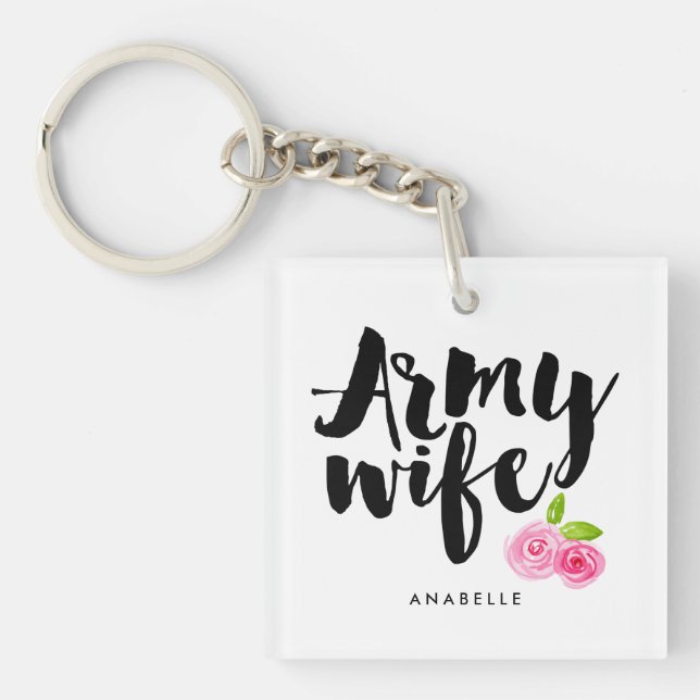 Porte-clés Femme de l'armée (Devant)