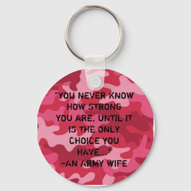 Porte-clés Femme de l'armée...forte (Recto)