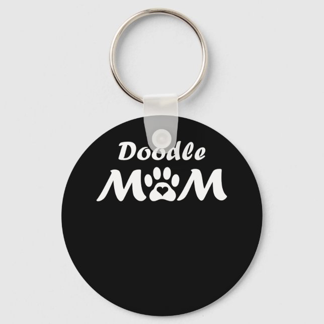 Porte-clés Femme Doodle Maman (Recto)