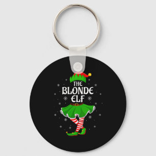 Porte-clés Femme Elf blonde Noël Famille Filles Femmes Elf