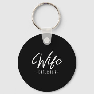 Porte-clés Femme est 2026 mariée lune de miel mariée mrs. mar