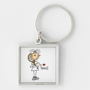 Porte-clés Femme I Love Tennis