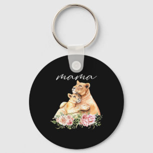 Porte-clés Femme Mama Lionne Chemise Nouvelle Maman Lion Momm