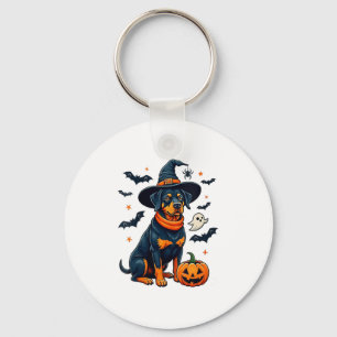 Porte-clés Femme mignonne Halloween Rottweiler Chien V col _1