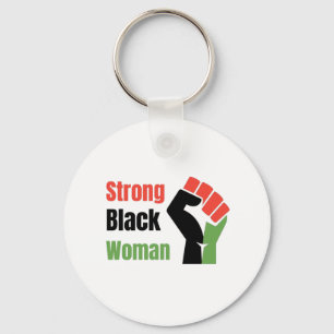 Porte-clés Femme noire forte