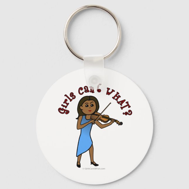Porte-clés Femme noire jouant du violon (Recto)