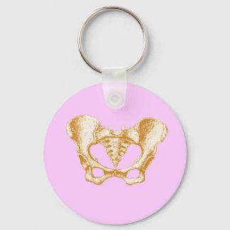 Porte-clés Femme Pelvis Sepia