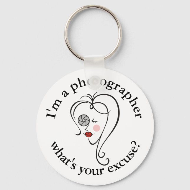 Porte-clés Femme photographe (Recto)