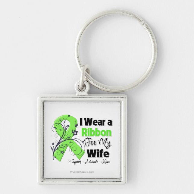 Porte-clés Femme - Ruban Lymphoma (Devant)