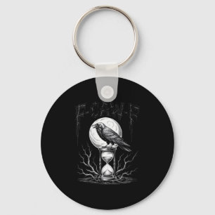 Porte-clés Femme Sombre gothique F-caw-f Black Crow Moon Soky