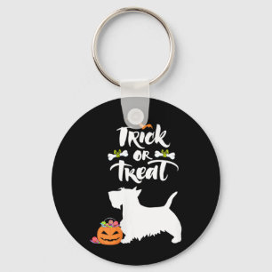 Porte-clés Femme Trick Or Treat Scottie Terrier Écossais Chie