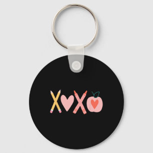 Porte-clés Femme Xoxo Professeur Saint Valentin Crayon Et App