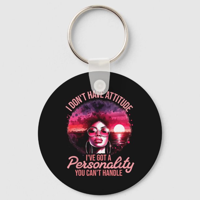 Porte-clés Femmes afro-américaines Black Pride Femmes afro-am (Recto)