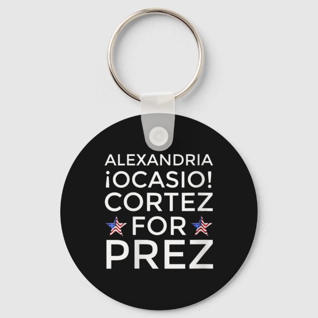 Porte-clés Femmes Aoc Pour Le Président Alexandria Ocasio-cor (Recto)
