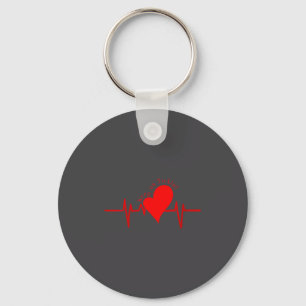 Porte-clés Femmes Continuez à Tickin! Ekg Battement de coeur 
