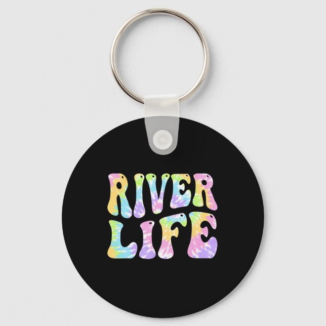 Porte-clés Femmes de rive amusantes pêche bateau rive fainéan (Recto)