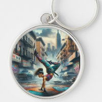 Femmes en action de Breakdancer Silhouette de New