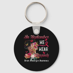 Porte-clés Femmes Fleur Papillon Cerveau Aneurysme Sensibilis