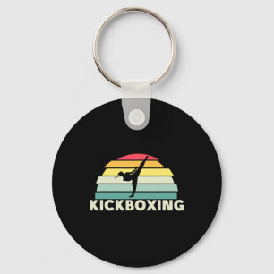 Porte-clés Femmes Kickboxing Arts Martiaux Rétro Karaté Fille