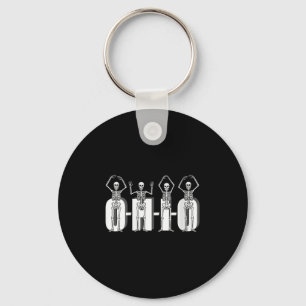 Porte-clés Femmes O-h-i-o Skeletons d'Etat Funny Ohio Vintage