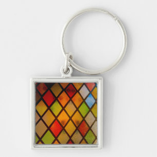 Porte-clés Fenêtre de verre coloré Couleurs arc-en-ciel