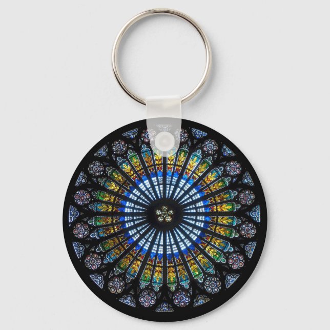 Porte-clés fenêtre rose (Recto)