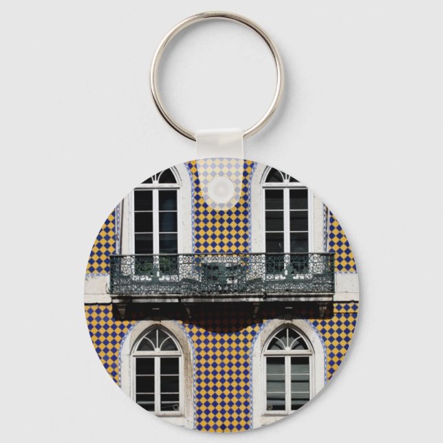 Porte-clés Fenêtres de Lisbonne (Recto)