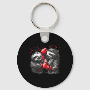 Porte-clés Fente De Boxe Avec Gants De Boxe Kickboxing Funny 