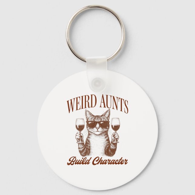 Porte-clés Feral Aunt Cat Lover Cat Auntie Weird Aunts Build  (Recto)