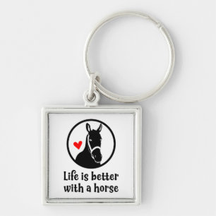 Porte-clés Ferme de passionné de cheval mignon Cowgirl wester
