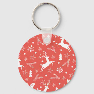Porte-clés Festif Noël Motif sans couture