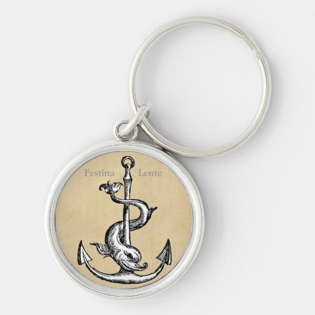 Porte-clés Festina Lente - Faire de la hâte lentement (Devant)