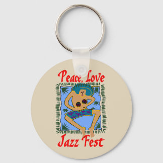 Porte-clés Festival de Jazz, Peace Love, Rasta Man