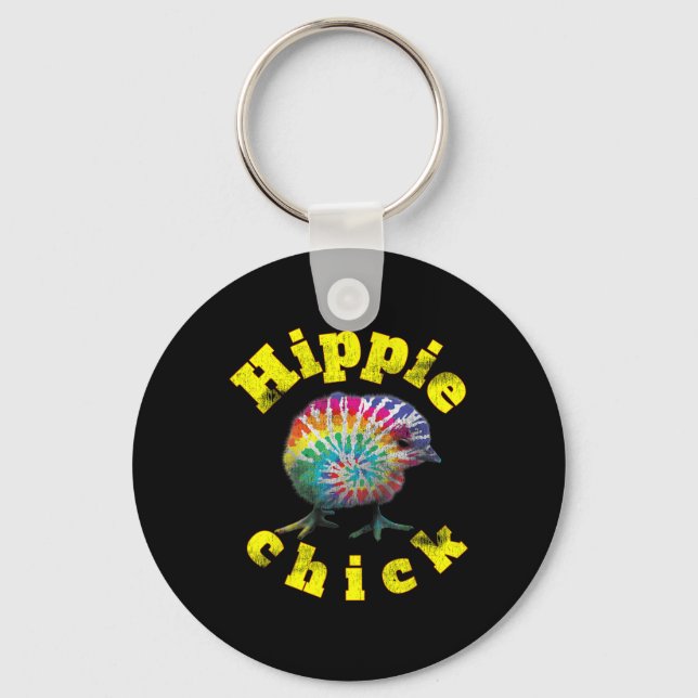 Porte-clés Festival Vibe Hippy Chick Tie Dye Chick (Recto)