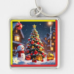 Porte-clés "Festive Golden Glow"