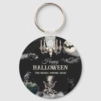 Porte-clés Fête annuelle Halloween crâne gothique vintage som