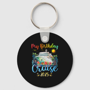 Porte-clés Fête d'anniversaire croisière festive Party 2025 H
