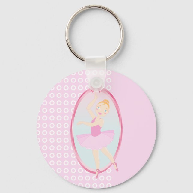 Porte-clés Fête d'anniversaire de Ballerina (Recto)