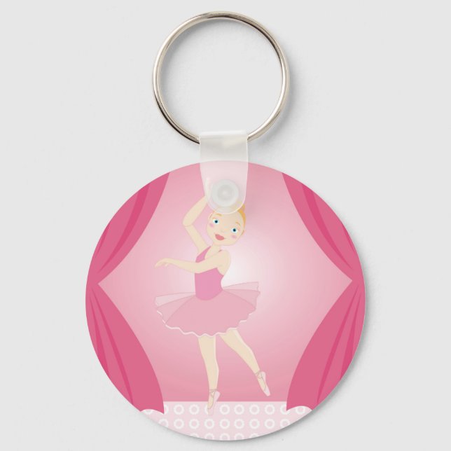 Porte-clés Fête d'anniversaire de Ballerina (Recto)