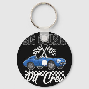 Porte-clés Fête d'anniversaire de course de voiture de course