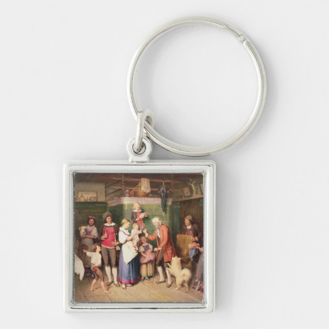 Porte-clés Fête d'anniversaire du bébé (Devant)