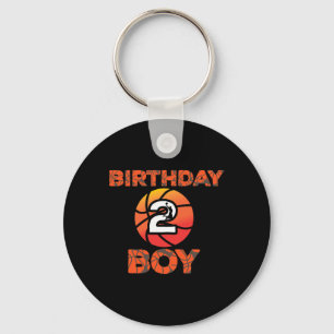 Porte-clés Fête de basket-ball 2 ans Ancien Anniversaire Cel