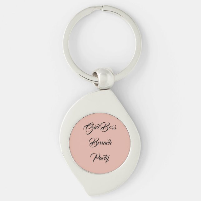 Porte-clés Fête de brunch Girlboss (Devant)