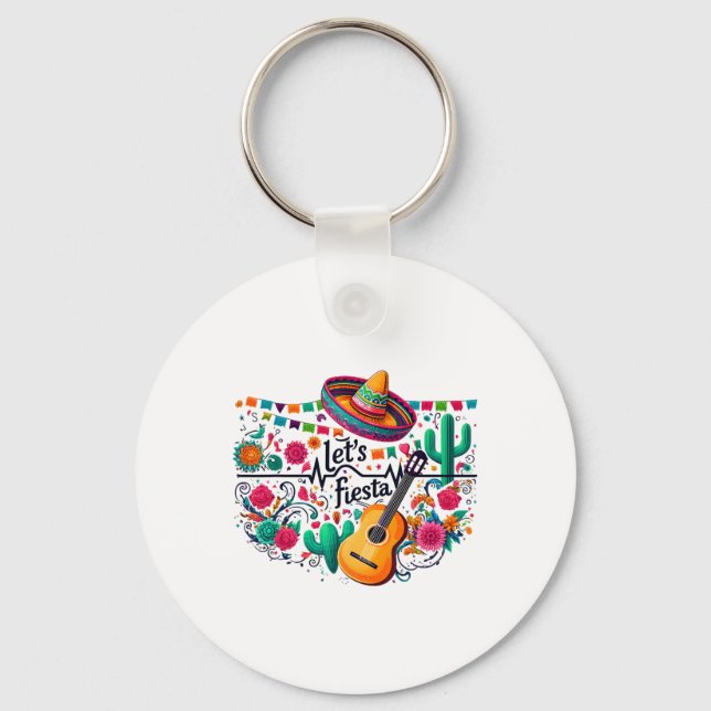 Porte-clés Fête de la fête mexicaine (Recto)