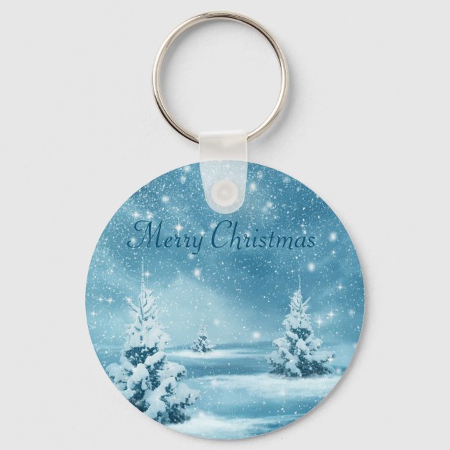 Porte-clés Fête de la Neige, Arbre de Noël (Recto)