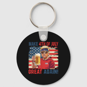Porte-clés Fête de l'Indépendance de Trump Faire 4 juillet Gr