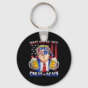 Porte-clés Fête de l'Indépendance de Trump Faire 4 juillet Gr