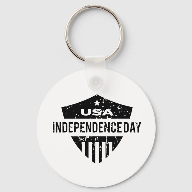 Porte-clés Fête de l'Indépendance des USA (Recto)